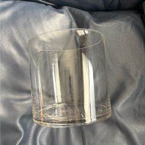 Clear Glass Cylinder Vase 7x7 inches